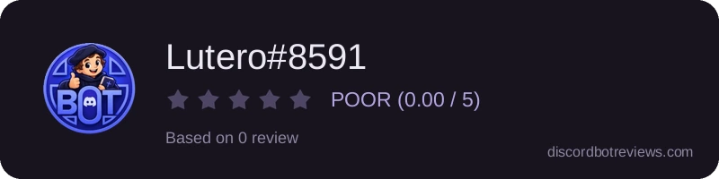 Rating widget preview for Lutero#8591