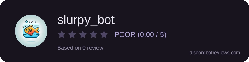 Rating widget preview for slurpy_bot