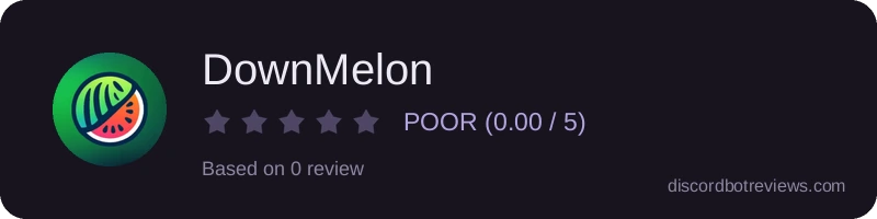 Rating widget preview for DownMelon