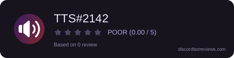 Rating widget preview for TTS#2142