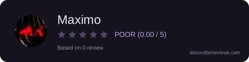 Rating widget preview for Maximo