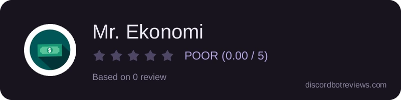 Rating widget preview for Mr. Ekonomi