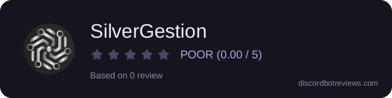 Rating widget preview for SilverGestion
