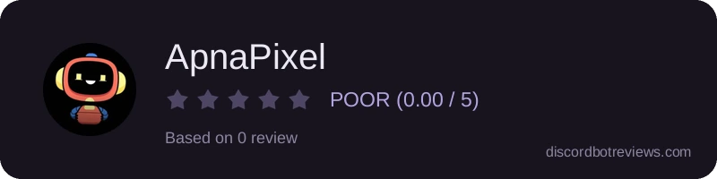 Rating widget preview for ApnaPixel