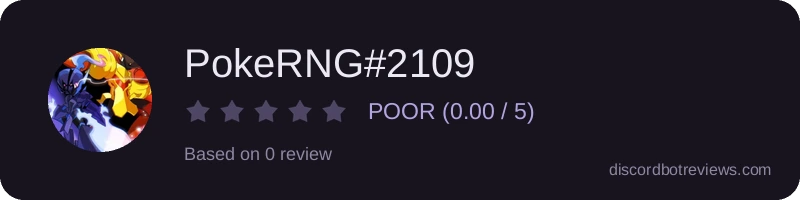 Rating widget preview for PokeRNG#2109
