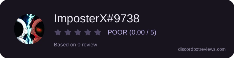 Rating widget preview for ImposterX#9738