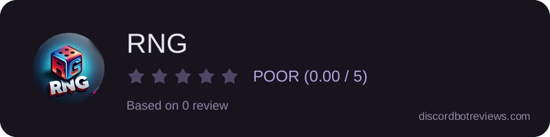 Rating banner for RNG