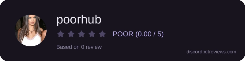 Rating widget preview for poorhub