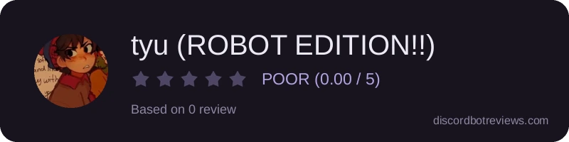 Rating widget preview for tyu (ROBOT EDITION!!)