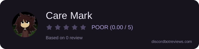 Rating widget preview for Care Mark