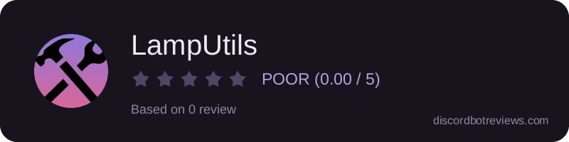 Rating widget preview for LampUtils