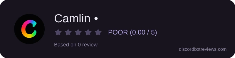 Rating widget preview for Camlin •