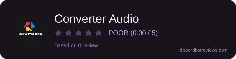 Rating widget preview for Converter Audio