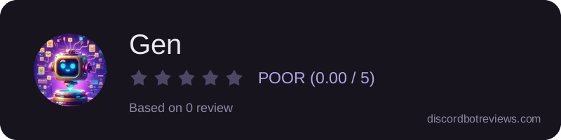 Rating widget preview for Gen