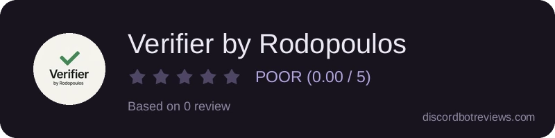Rating banner for Verifier by Rodopoulos