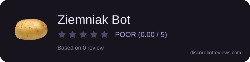 Rating widget preview for Ziemniak Bot