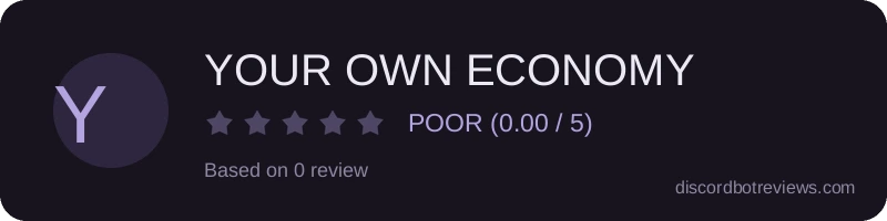 Rating widget preview for YOUR OWN ECONOMY