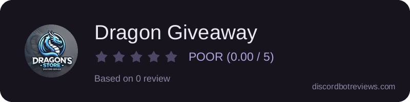 Rating widget preview for Dragon Giveaway