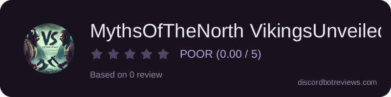 Rating widget preview for MythsOfTheNorth VikingsUnveiled