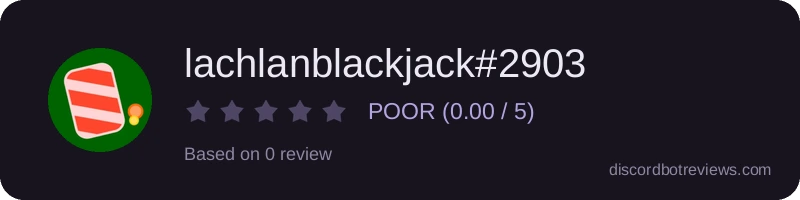 Rating widget preview for lachlanblackjack#2903