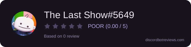 Rating widget preview for The Last Show#5649