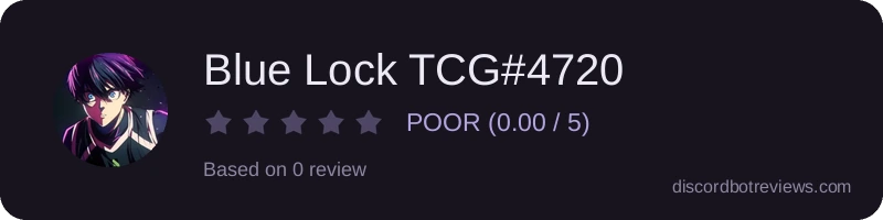 Rating widget preview for Blue Lock TCG#4720