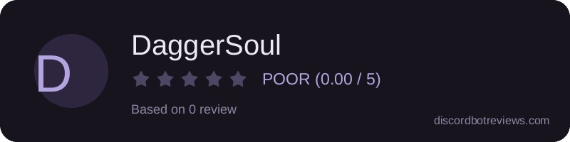 Rating widget preview for DaggerSoul