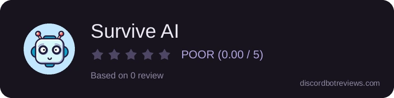 Rating widget preview for Survive AI