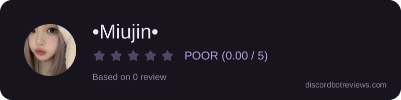 Rating widget preview for •Miujin•