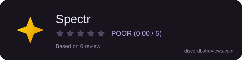Rating widget preview for Spectr