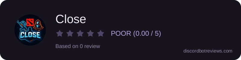 Rating widget preview for Close