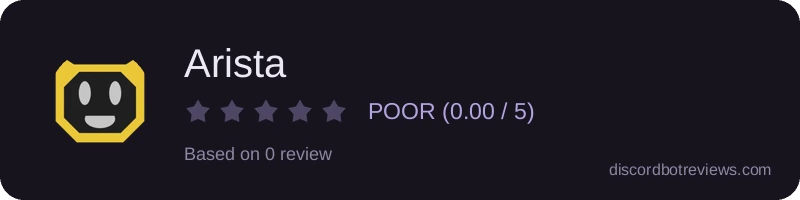 Rating widget preview for Arista