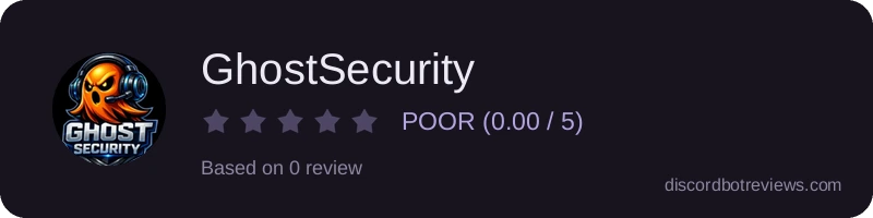 Rating widget preview for GhostSecurity