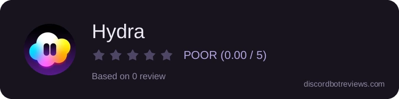 Rating widget preview for Hydra