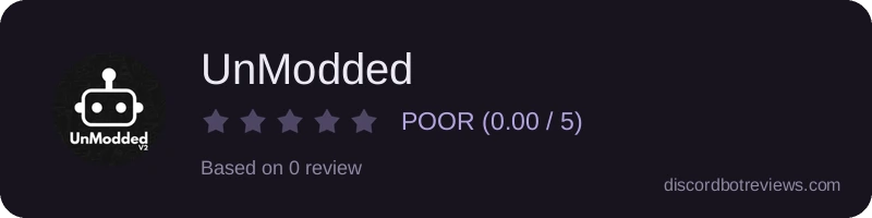 Rating widget preview for UnModded