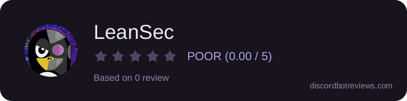 Rating widget preview for LeanSec