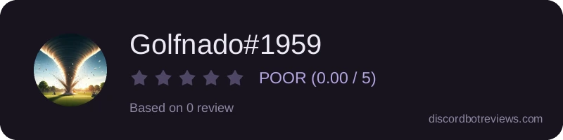 Rating widget preview for Golfnado#1959