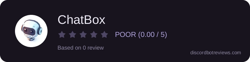 Rating widget preview for ChatBox