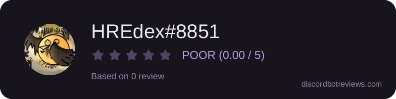 Rating banner for HREdex#8851