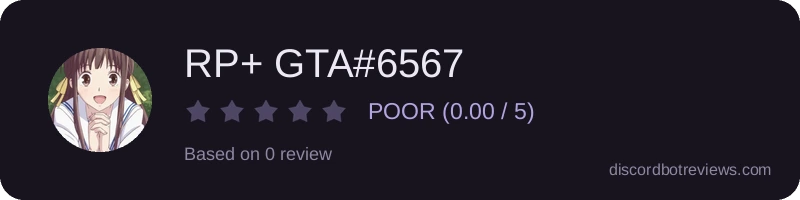Rating widget preview for RP+ GTA#6567