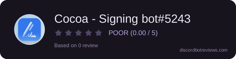 Rating widget preview for Cocoa - Signing bot#5243
