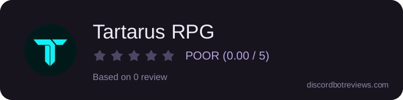 Rating widget preview for Tartarus RPG