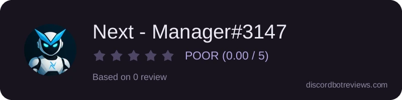 Rating widget preview for Next - Manager#3147