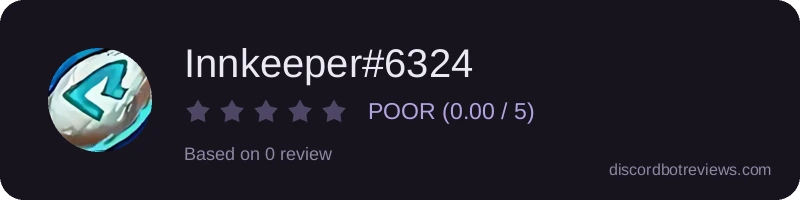 Rating widget preview for Innkeeper#6324