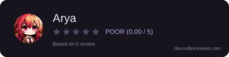 Rating widget preview for Arya