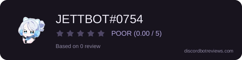 Rating widget preview for JETTBOT#0754