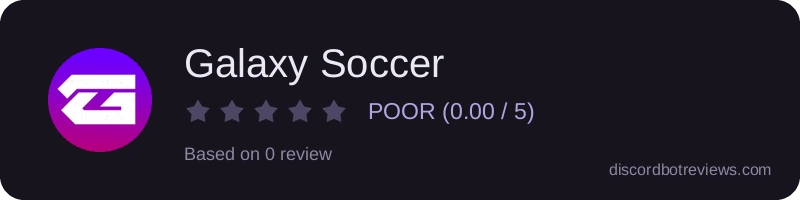 Rating widget preview for Galaxy Soccer
