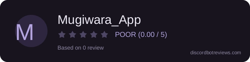 Rating widget preview for Mugiwara_App