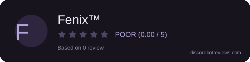 Rating widget preview for Fenix™