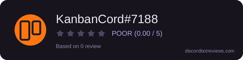 Rating widget preview for KanbanCord#7188